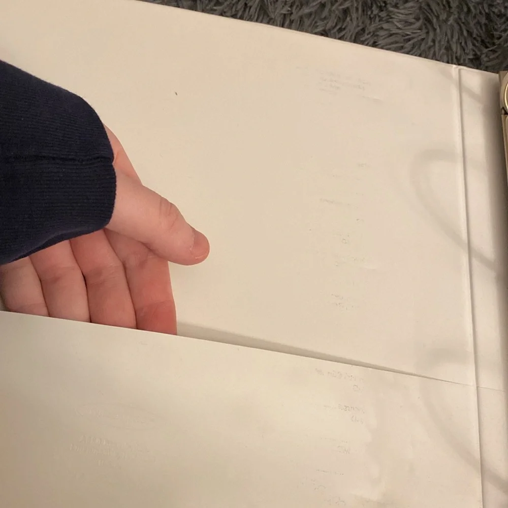 4” white binder